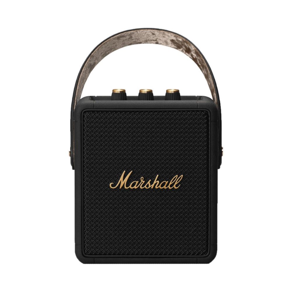 Marshall Stockwell II Portable Bluetooth Speaker (Black/Brass)