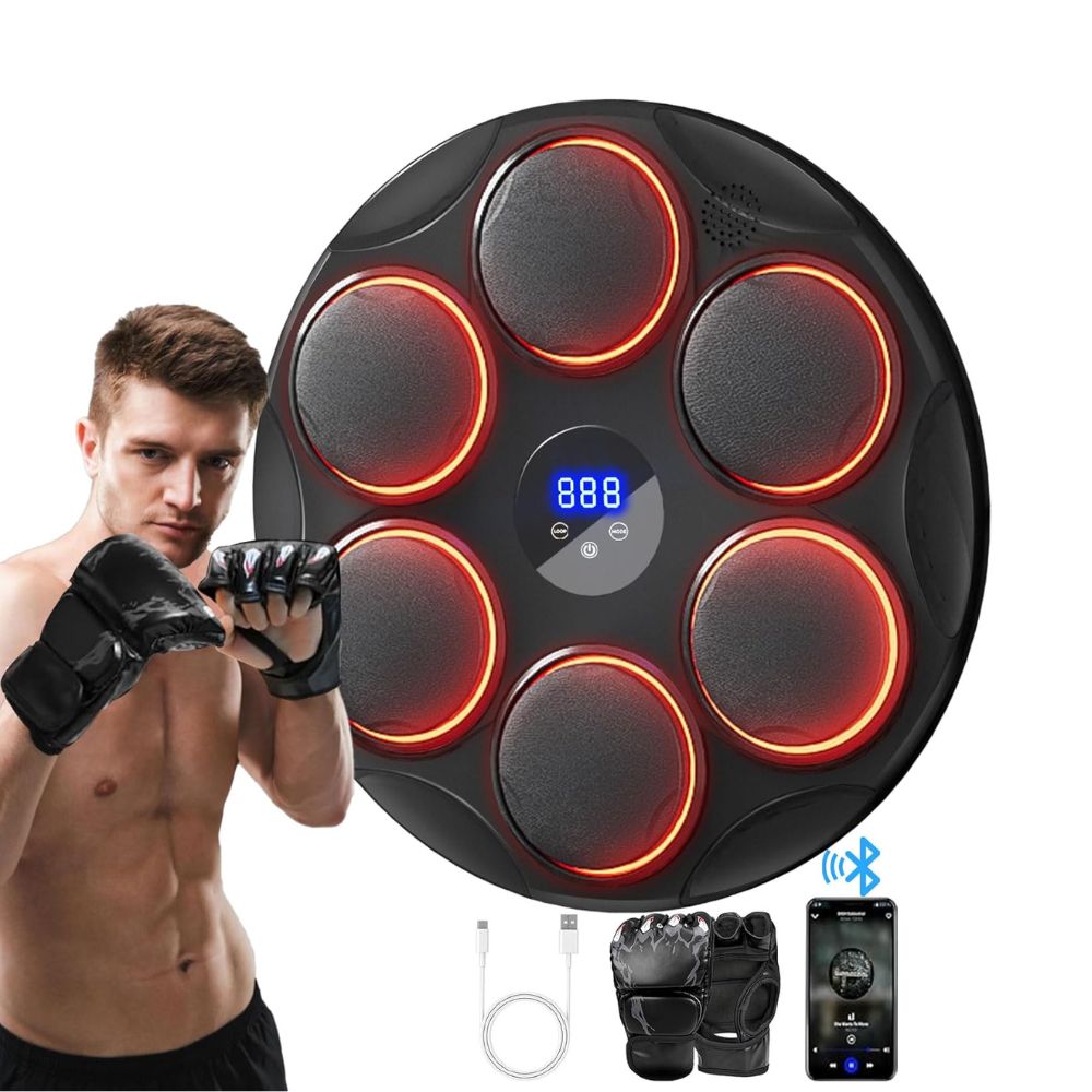 Music Boxing Machine – Boxing Trainer with Boxing Gloves