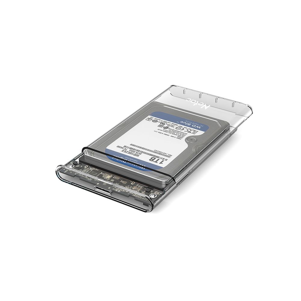 Netac NT07WH11 – 30AC | Transparent 2.5″ SATA to USB-C Enclosure