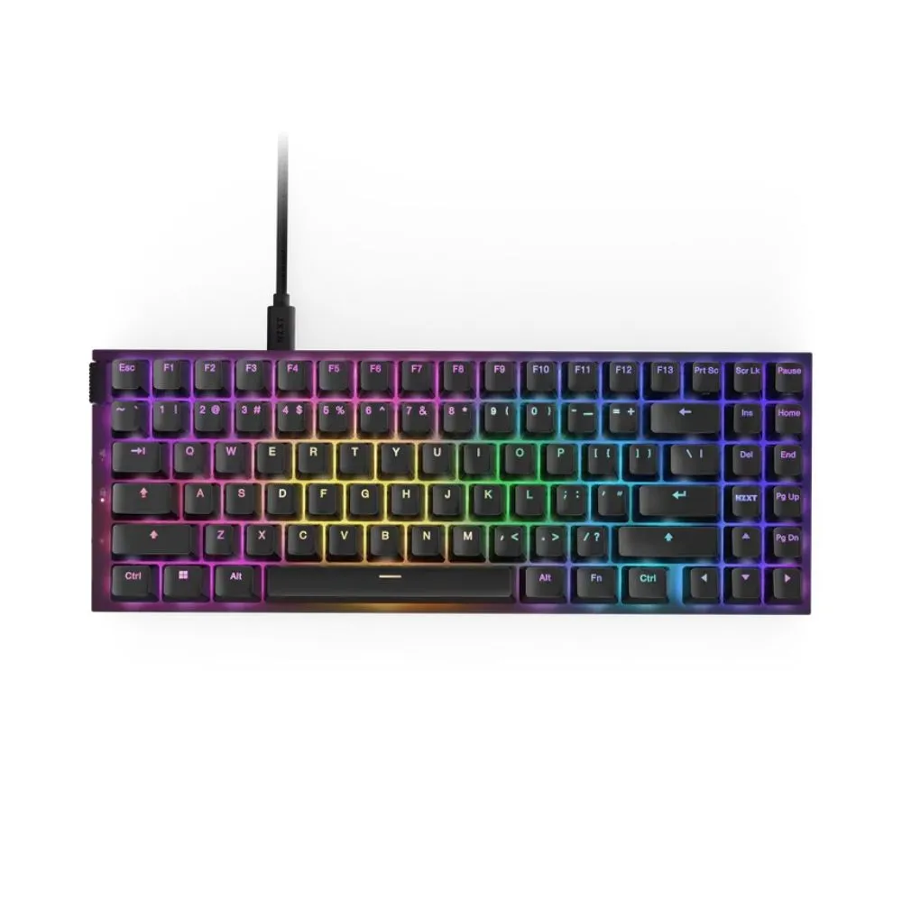 NZXT Function 2 MiniTKL KB-002NB-US, Wired Tenkeyless gaming keyboard, Adjustable Actuation, Double-Shot PBT Keycaps, RGB