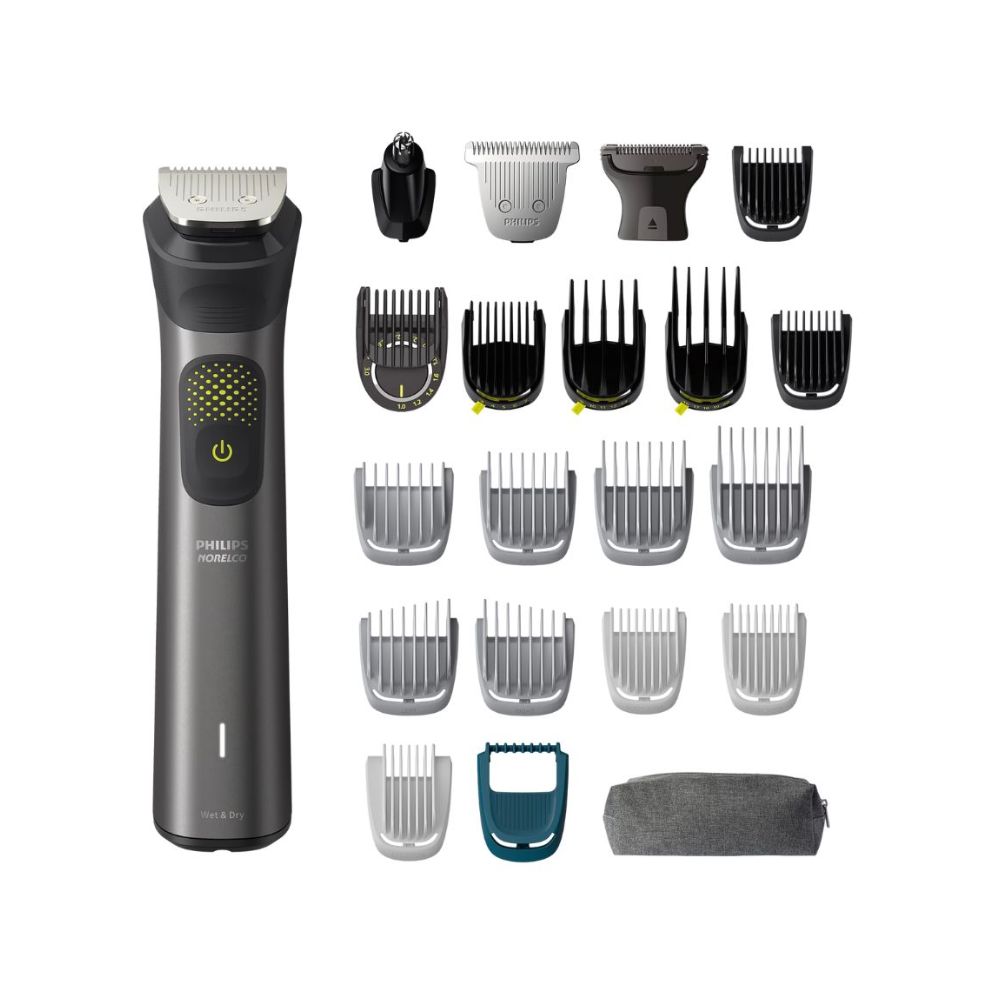Philips All-in-One Trimmer Series 9000 – 24 Tools for Face – Hair – and Body Grooming