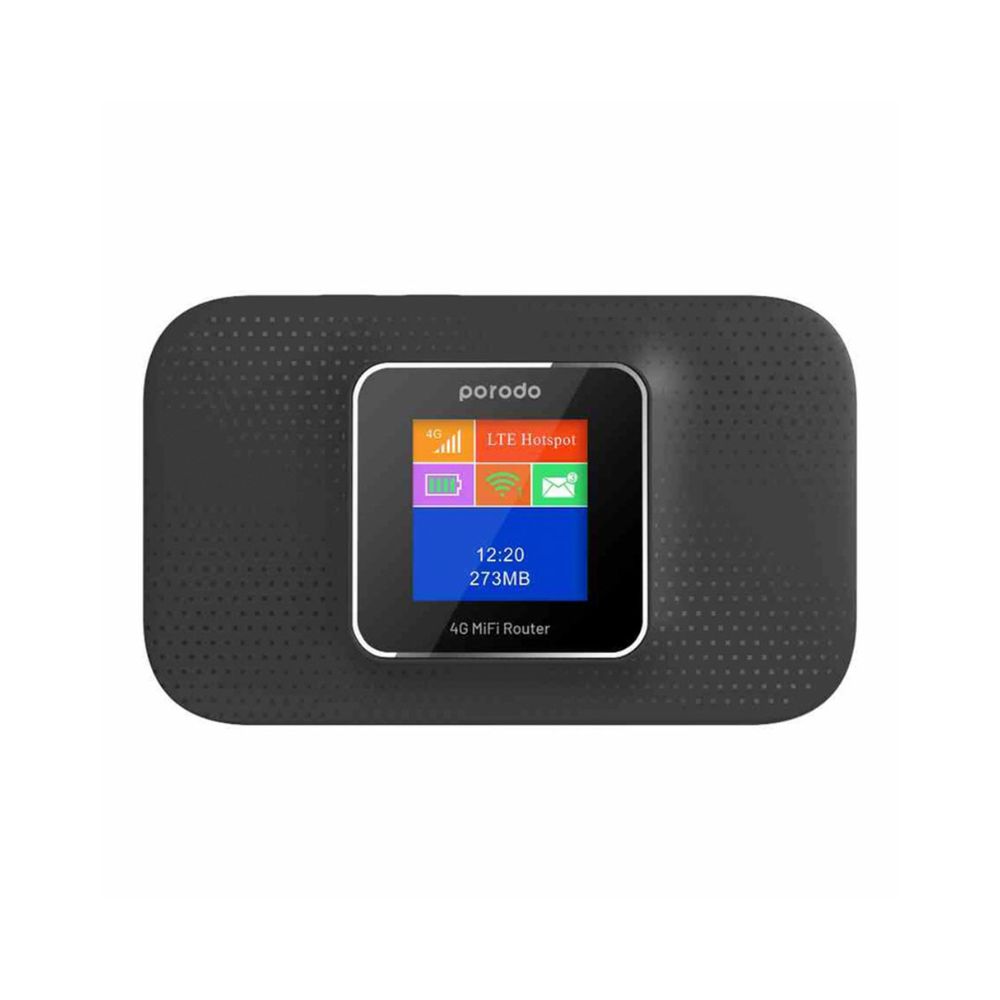 Porodo 4G LTE/3G Portable High-Speed Router – PD-PRT4GR-BK