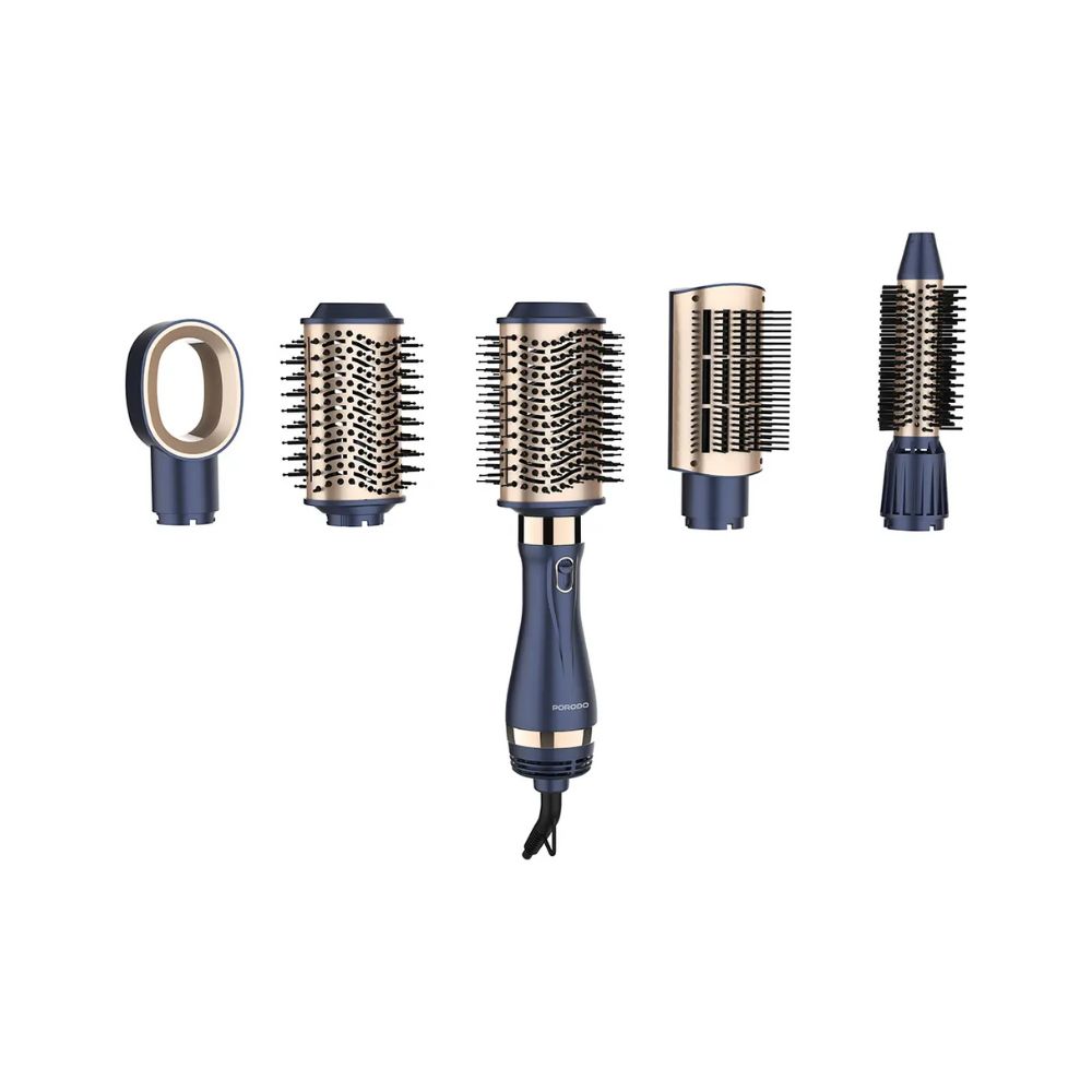 Porodo 5-In-1 Hot Air Brush Styling Set