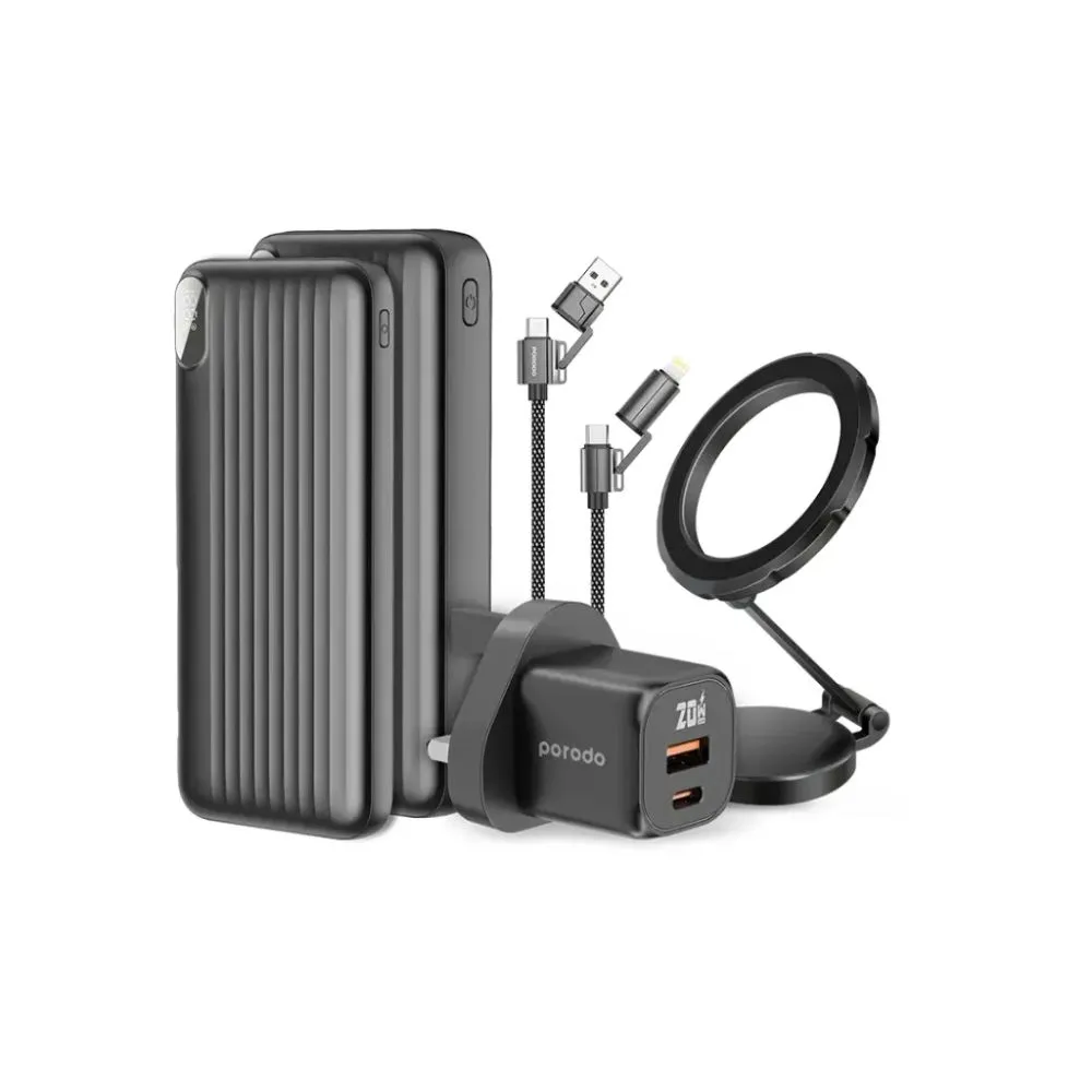 Porodo 6 Essentials in 1 Ultimate Charging Combo
