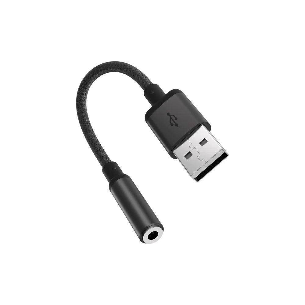 Porodo AudioLink Female 3.5mm to USB-A Audio Jack Adapter