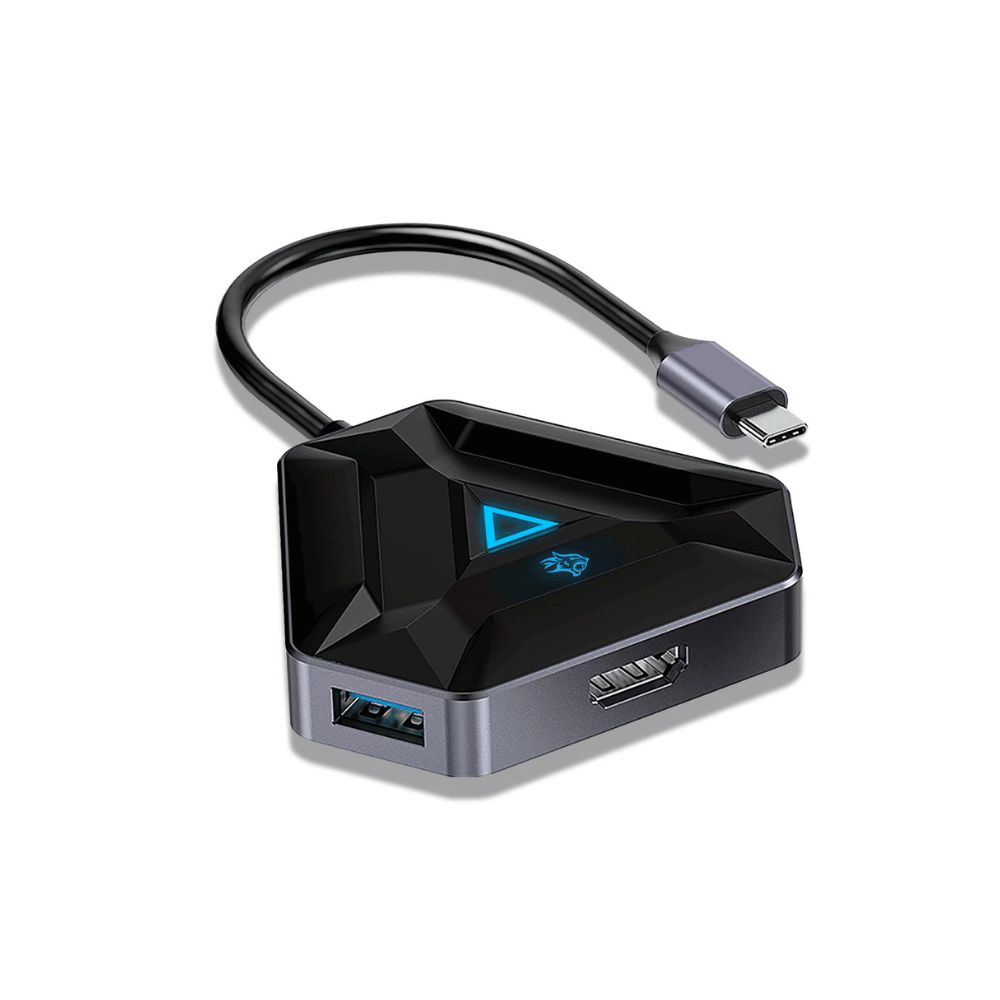 Porodo Gaming 6in1 USB-C Hub Type-C PD 100W HDMI USB SD MicroSD