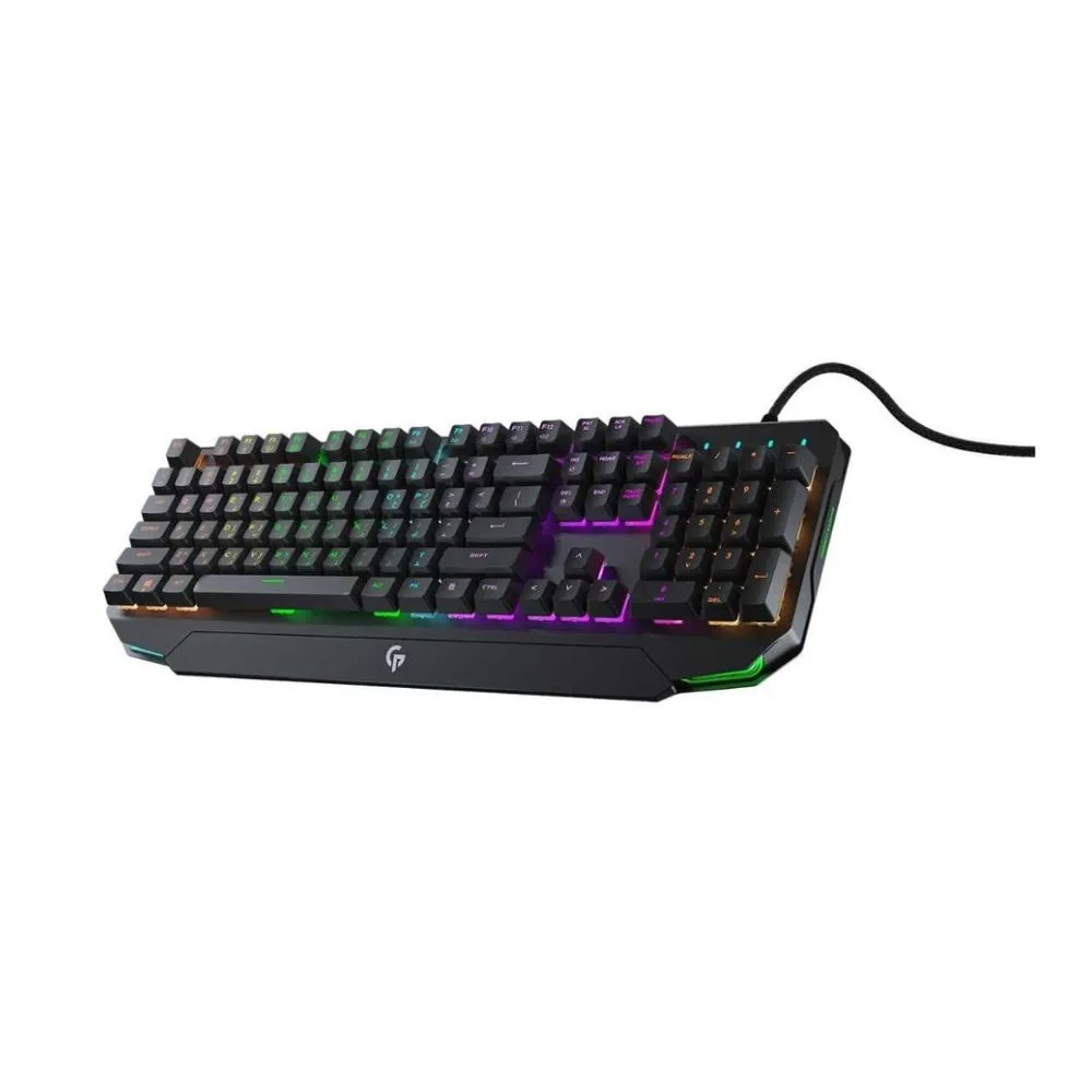 Porodo Gaming Mechanical Gaming Keyboard Ultra | Rainbow Lighting & Aluminum Panel