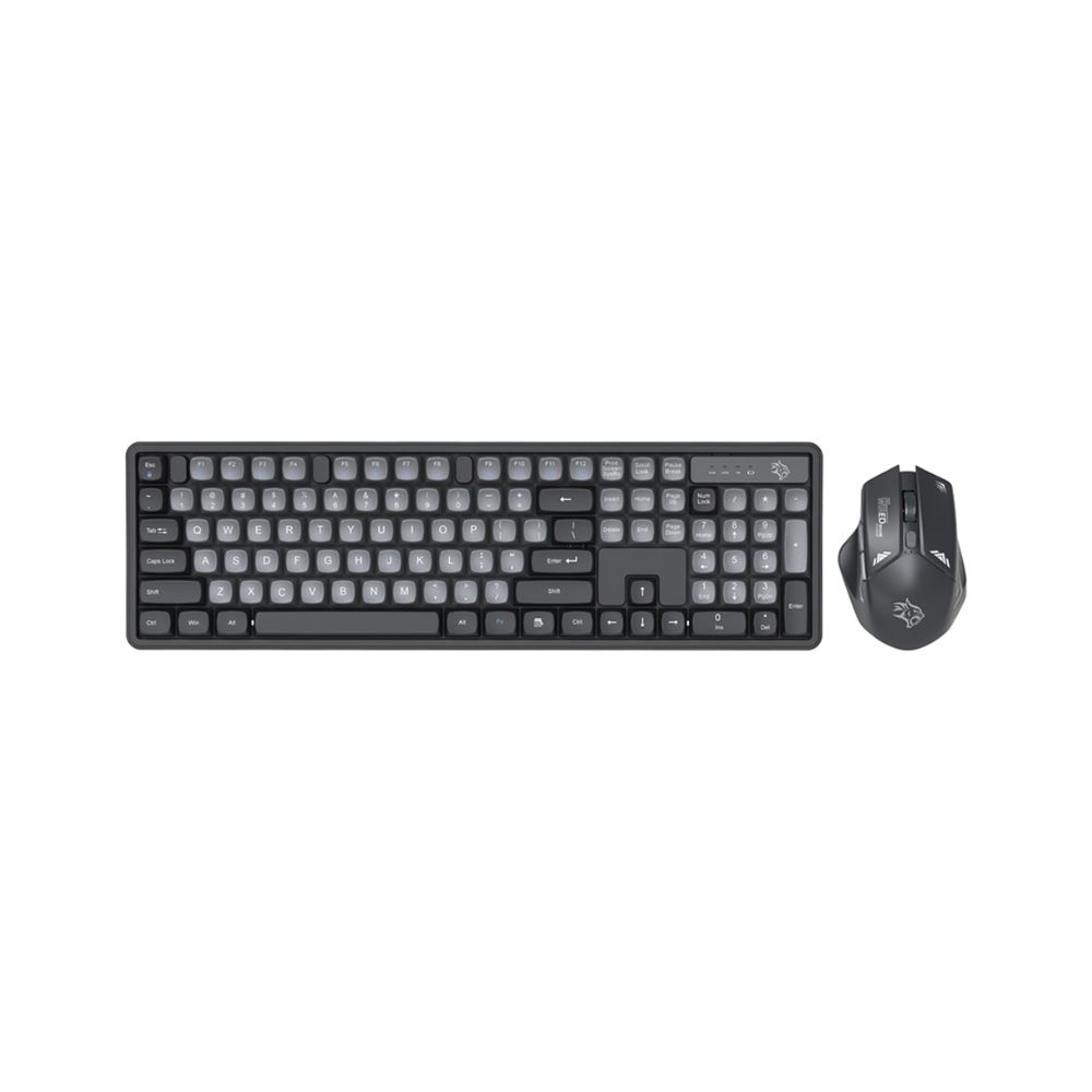 Porodo Gaming Wireless Keyboard Mouse Set 2.4GHz 1600 DPI