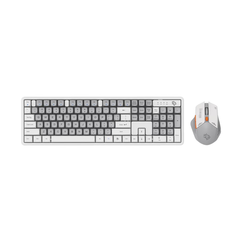 Porodo Gaming Wireless Keyboard Mouse Set 2.4GHz 1600 DPI
