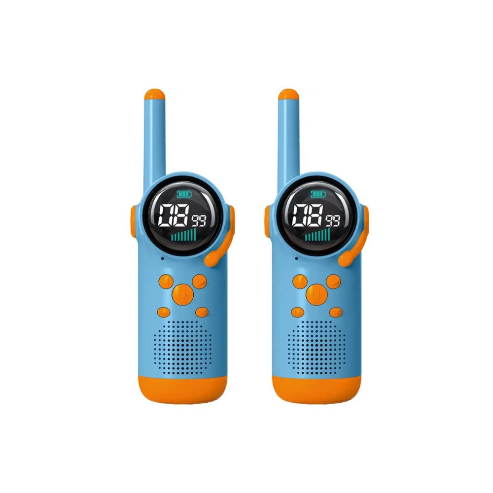 Porodo Kids Dual LCD Walkie Talkies with Flashlight & Keypad Child Lock