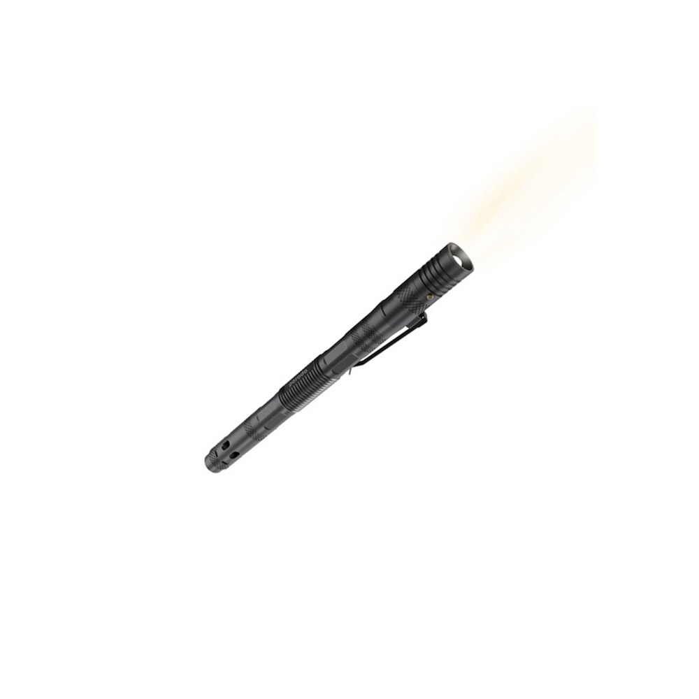 Porodo Lifestyle Outdoor 6-in-1 Tactical Flashlight & Pen – Black/Gray