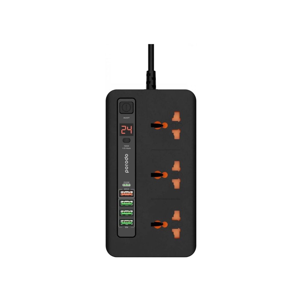 Porodo Multi-Port Power HUB 4 USB-A/USB-C Ultimate Home & Office Kit 2M