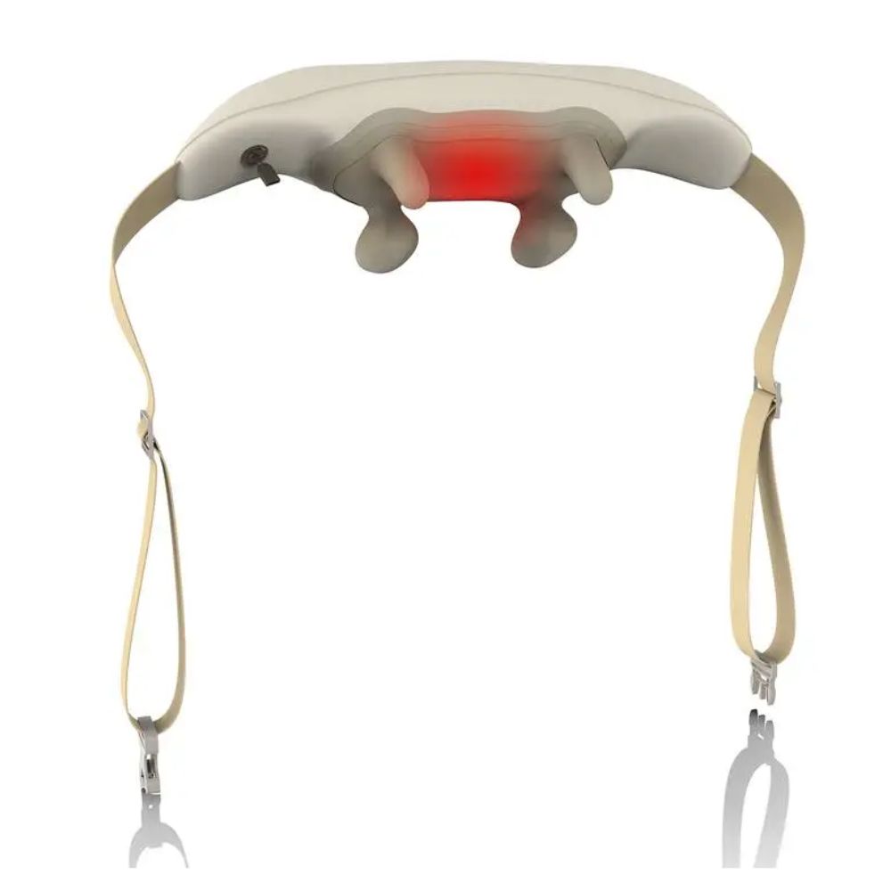 Porodo Neck & Shoulder Kneading Massager With Heat Compress – White