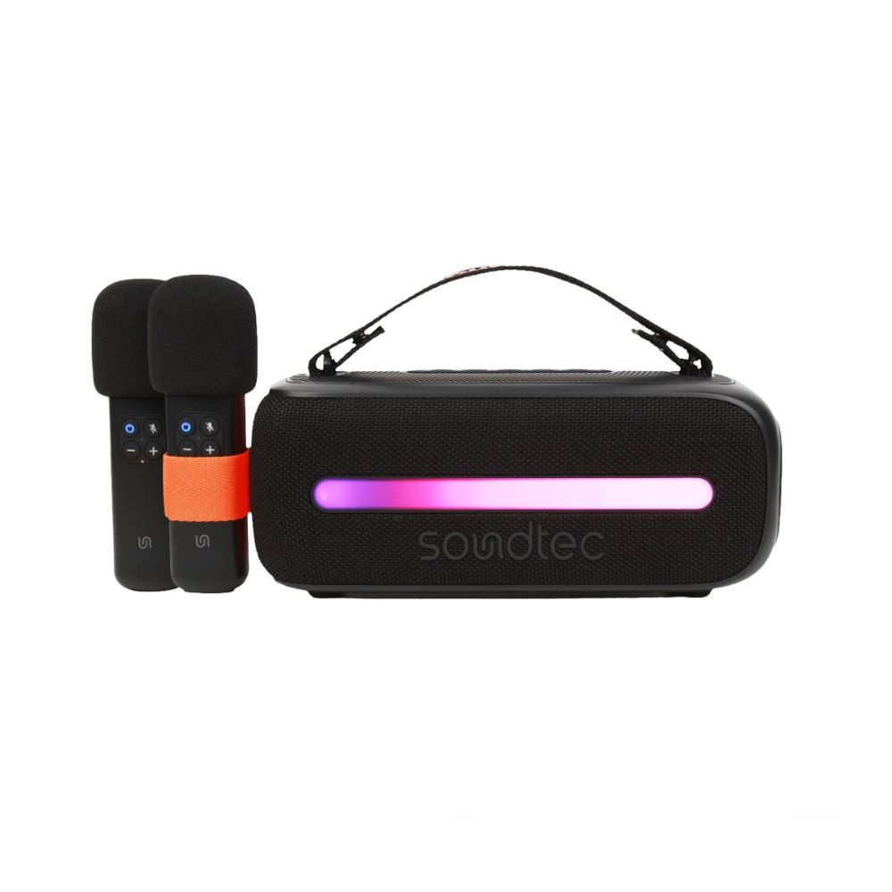 Porodo Soundtec 14W Speaker with Dual Wireless Microphone