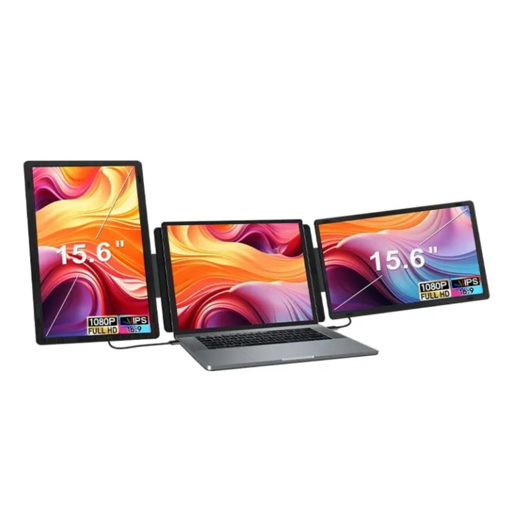 Portable Monitor 15.6 Inch Rotatable Detachable Magnetic Screen Horizontal & Vertical