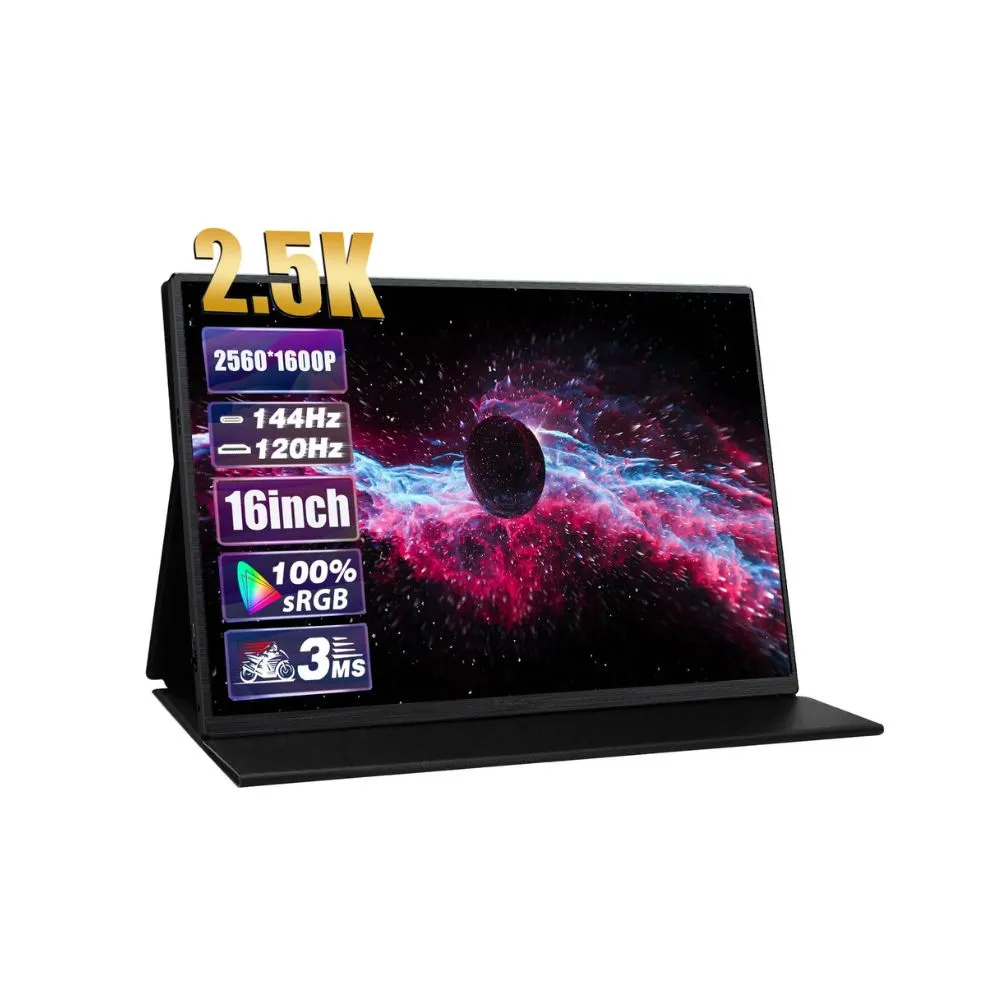 Portable Screen S45-1, 16-inch 2K, 165Hz, USB C and Mini HDMI