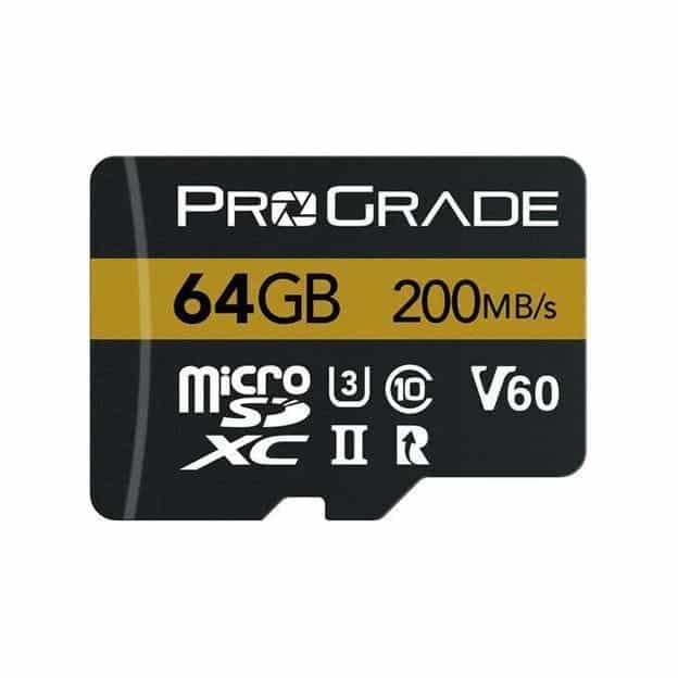 ProGrade Digital 64GB UHS-II microSDXC Memory Card with SD Adapter
