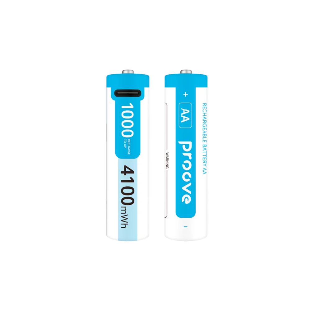 Proove Compact Energy Pro AA 4100mWh Rechargeable Lithium-Ion Batteries (2-Pack)