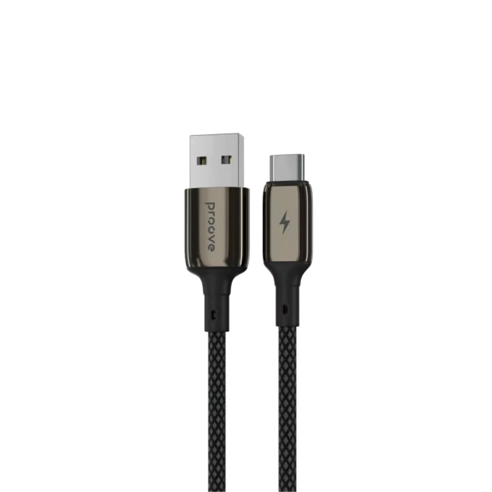 Proove Dense Metal USB to Type-C 3A (1m) – Black