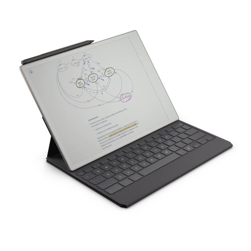 reMarkable Paper Pro RM02A | Color E-Ink Tablet with Marker Plus (RM05C) &amp; Mosaic Weave Type Folio (RM08B)