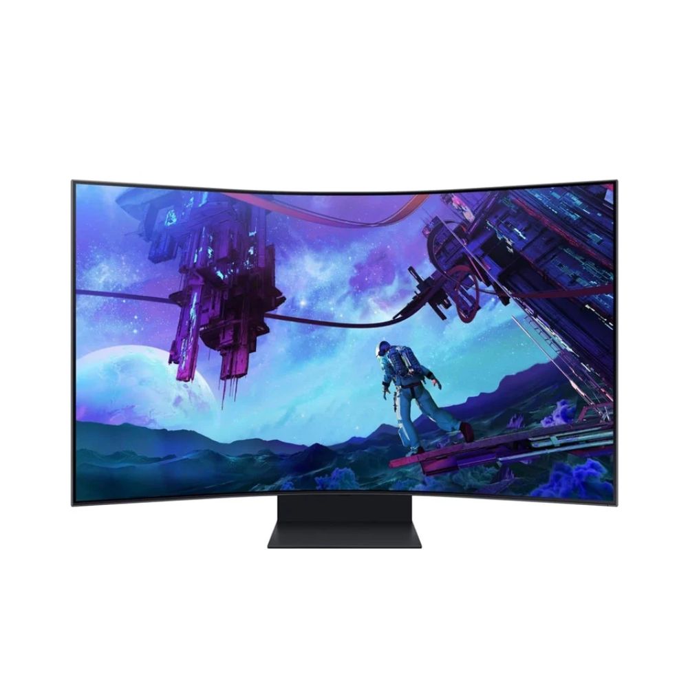 SAMSUNG Odyssey Ark 2nd Gen 55″ 4K UHD 1000R Curved Monitor 165Hz (OB) – LS55CG970NUXEN