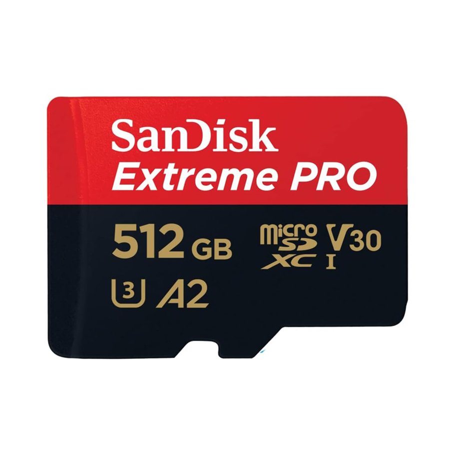 SanDisk 512GB Extreme Pro microSD UHS-I Card with Adapter
