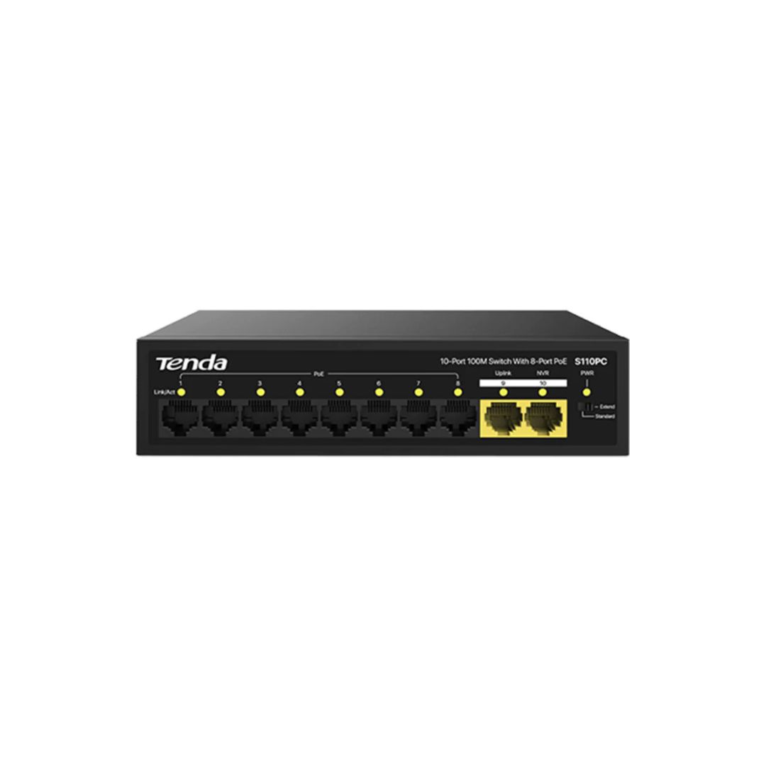 Tenda S110PC 10-Port 100M Lite PoE Switch