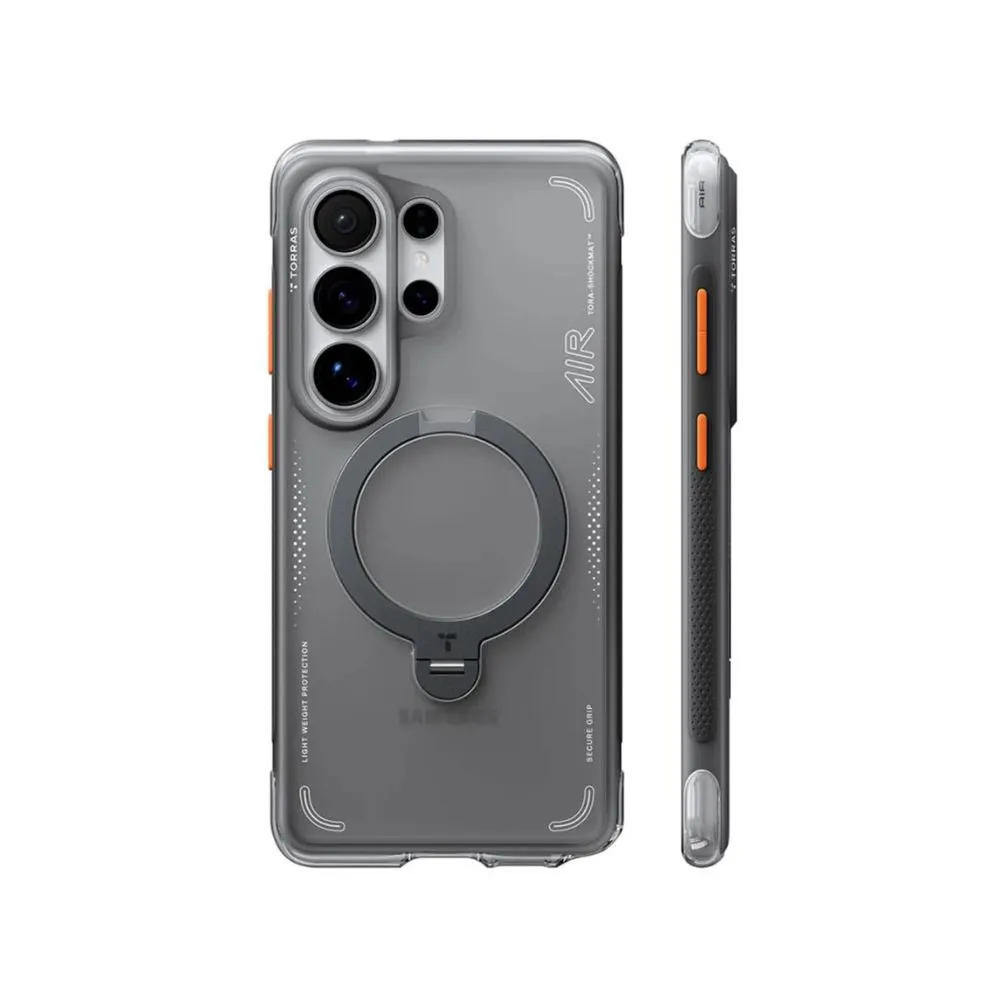 Torras Ostand Q3 Air Samsung S26 Ultra | 360° Rotating Stand & 7-Layer Armor