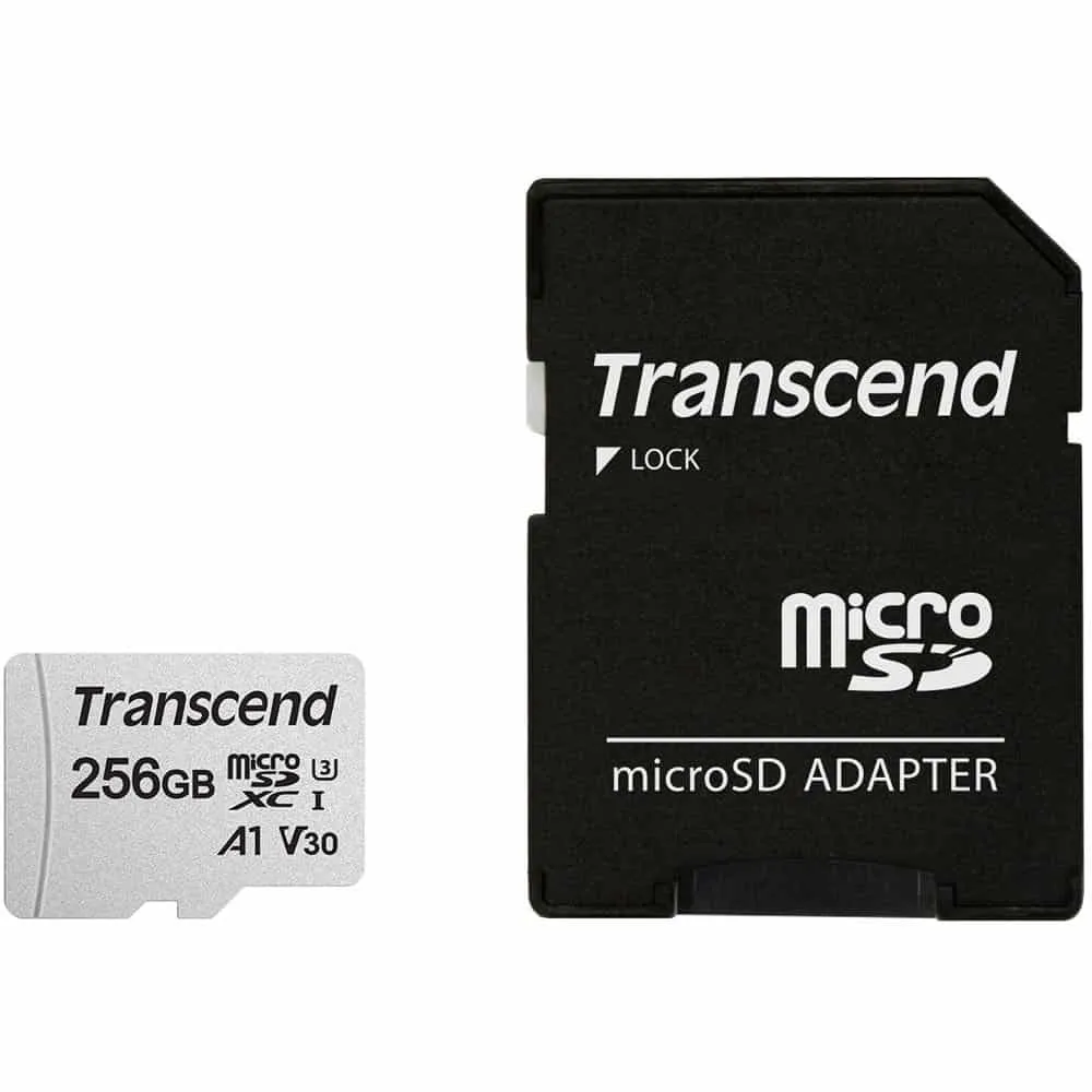 Transcend 256GB 300S UHS-I microSDXC Memory Card with SD Adapter