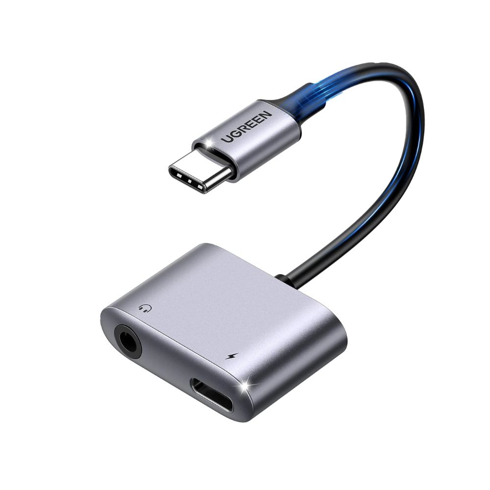 UGREEN 2-in-1 USB C to 3.5mm Headphone & USB-C Charging Port
