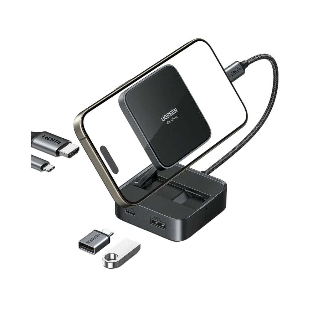 UGREEN 4-in-1 Magnetic USB-C Hub 4K@60Hz 100W PD