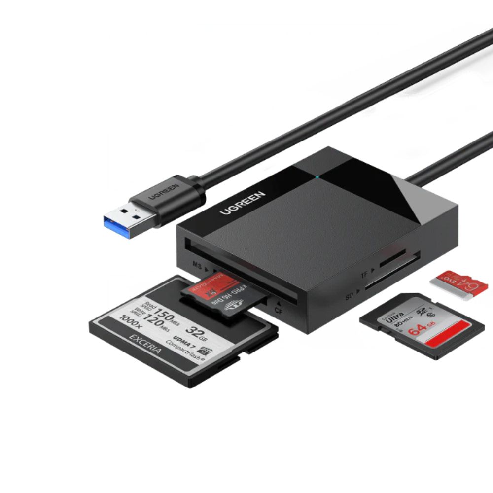UGREEN 4-in-1 USB 3.0 SD/TF Card Reader