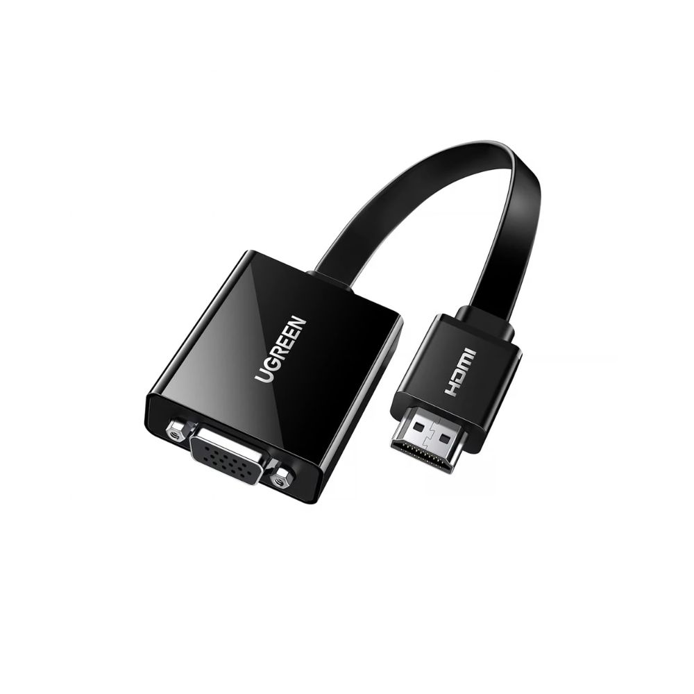UGREEN Active HDMI to VGA Adapter with 3.5mm Audio Jack HDMI Male to VGA Female