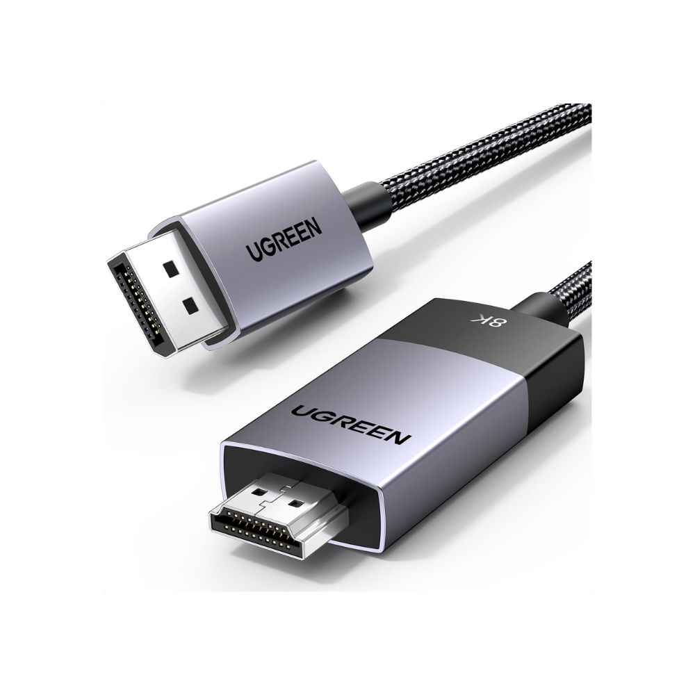 UGREEN Displayport Male 1.4 To HDMI 2.1 Male 8K Braided Cable