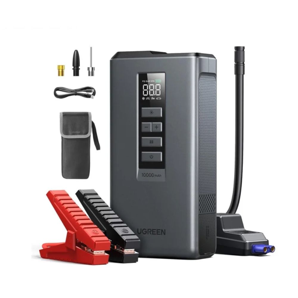 UGREEN ES703 3 in 1 Emergency Roadside Tool (1000A Jump Starter, 150 PSI Inflator & Power Bank)