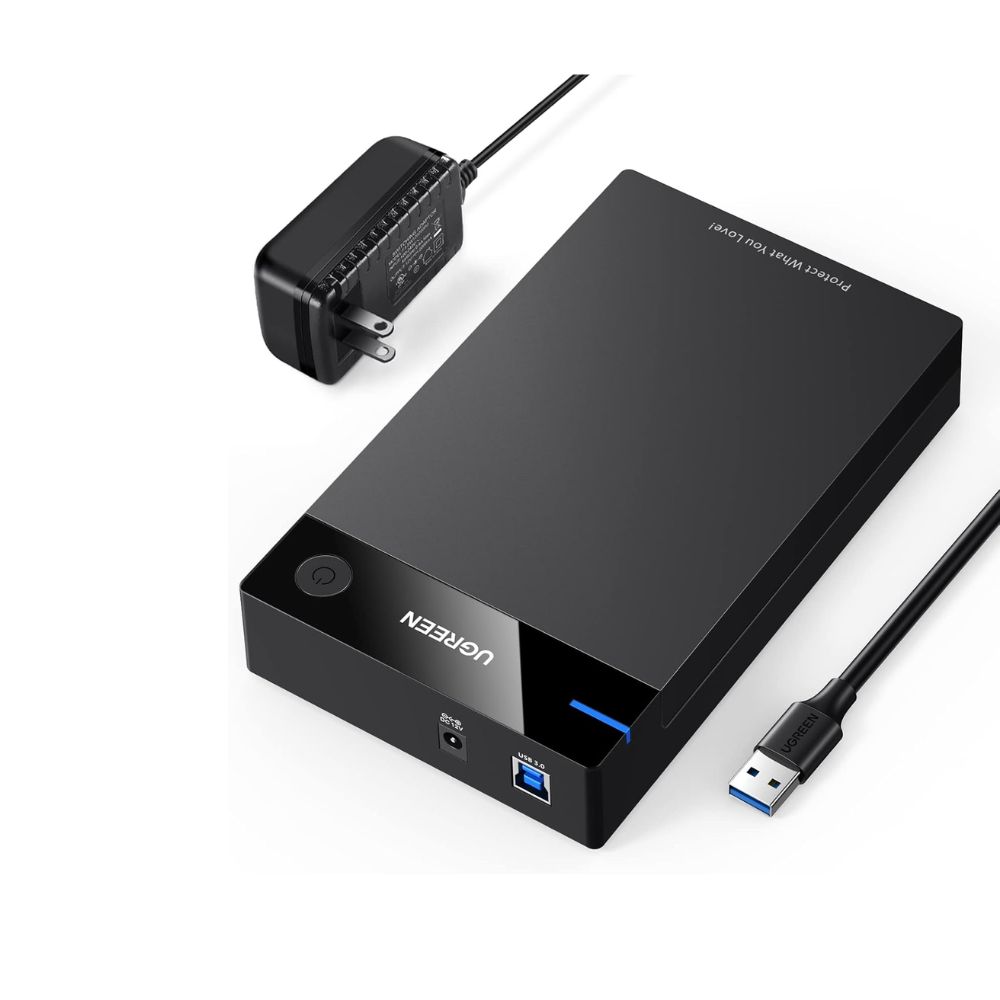 UGREEN External Hard Drive Enclosure for 3.5 2.5 Inch SATA SSD HDD USB 3.0 to SATA