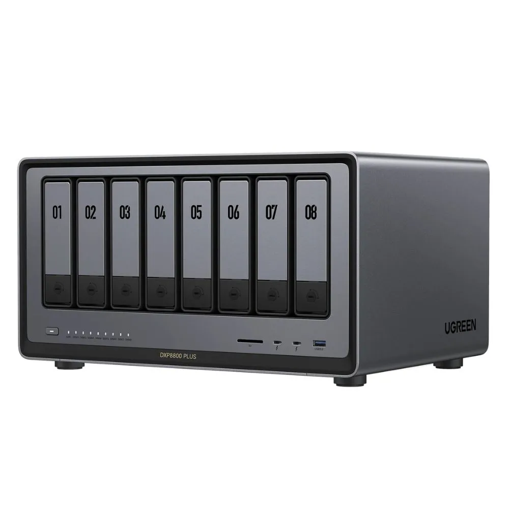 UGREEN NASync DXP8800 Plus 8-Bay Intel i5 Dual-10GbE Flagship NAS Enclosure (Diskless)