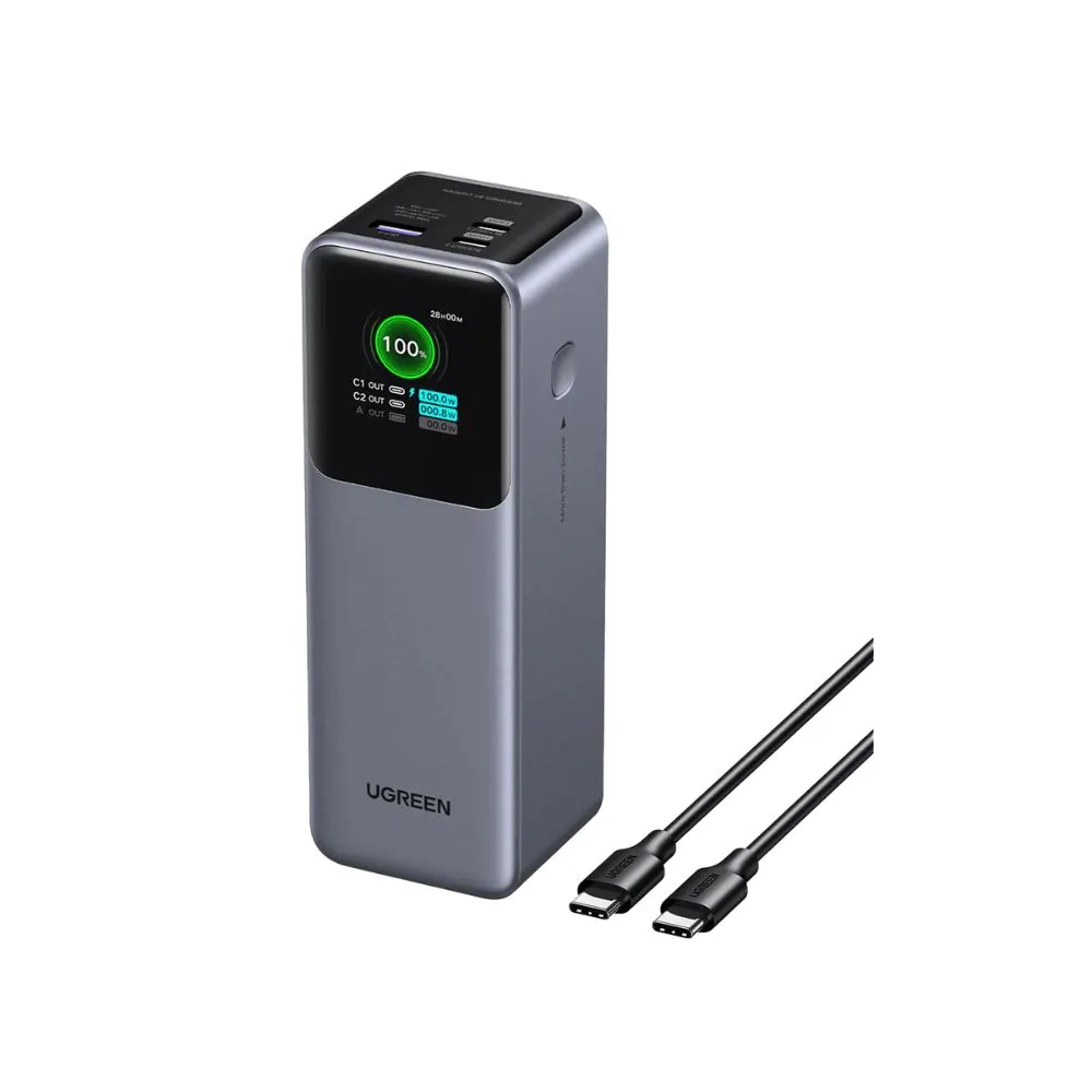 UGREEN Nexode Power Bank 25000mAh 200W with Smart Digital Display
