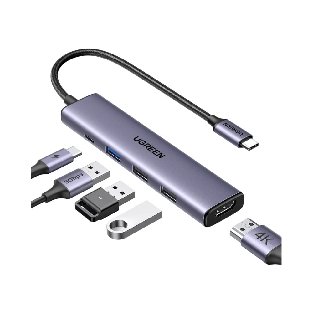 UGREEN Revodok 105 USB C Hub 5 in 1 Multiport Adapter 4K HDMI