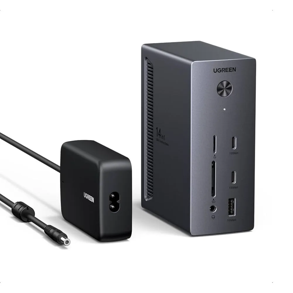 UGREEN Revodok Pro 14 in 1 Docking Station includes 140W Power Adapter
