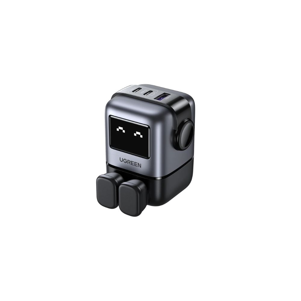 UGREEN Uno Charger 65W – Futuristic Robot Design – 3-Port GaN Fast Charging