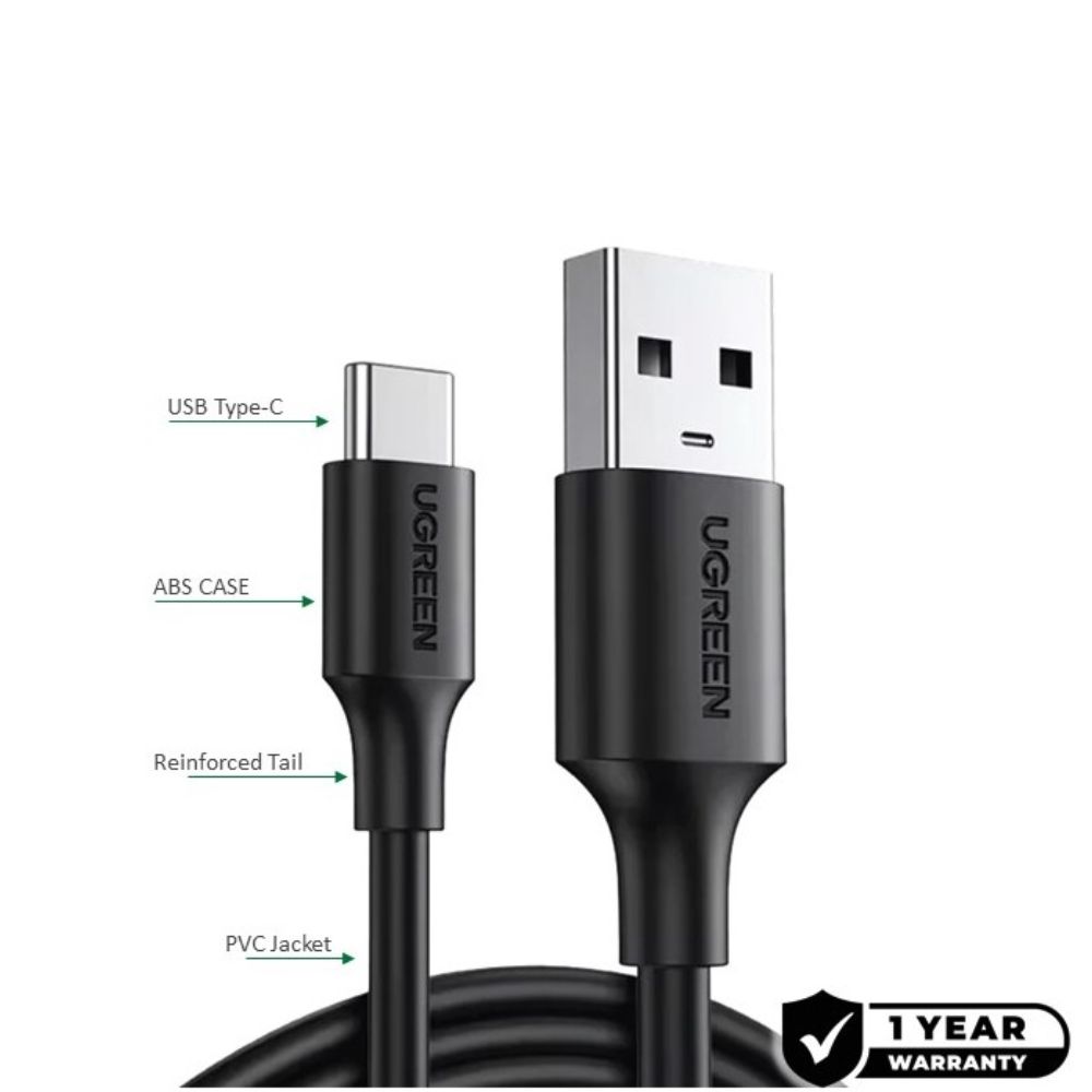 UGREEN USB 3.0 DATA CABLE to USB-C Cabe, Fast Charge , Ultra-Fast Data Transfer