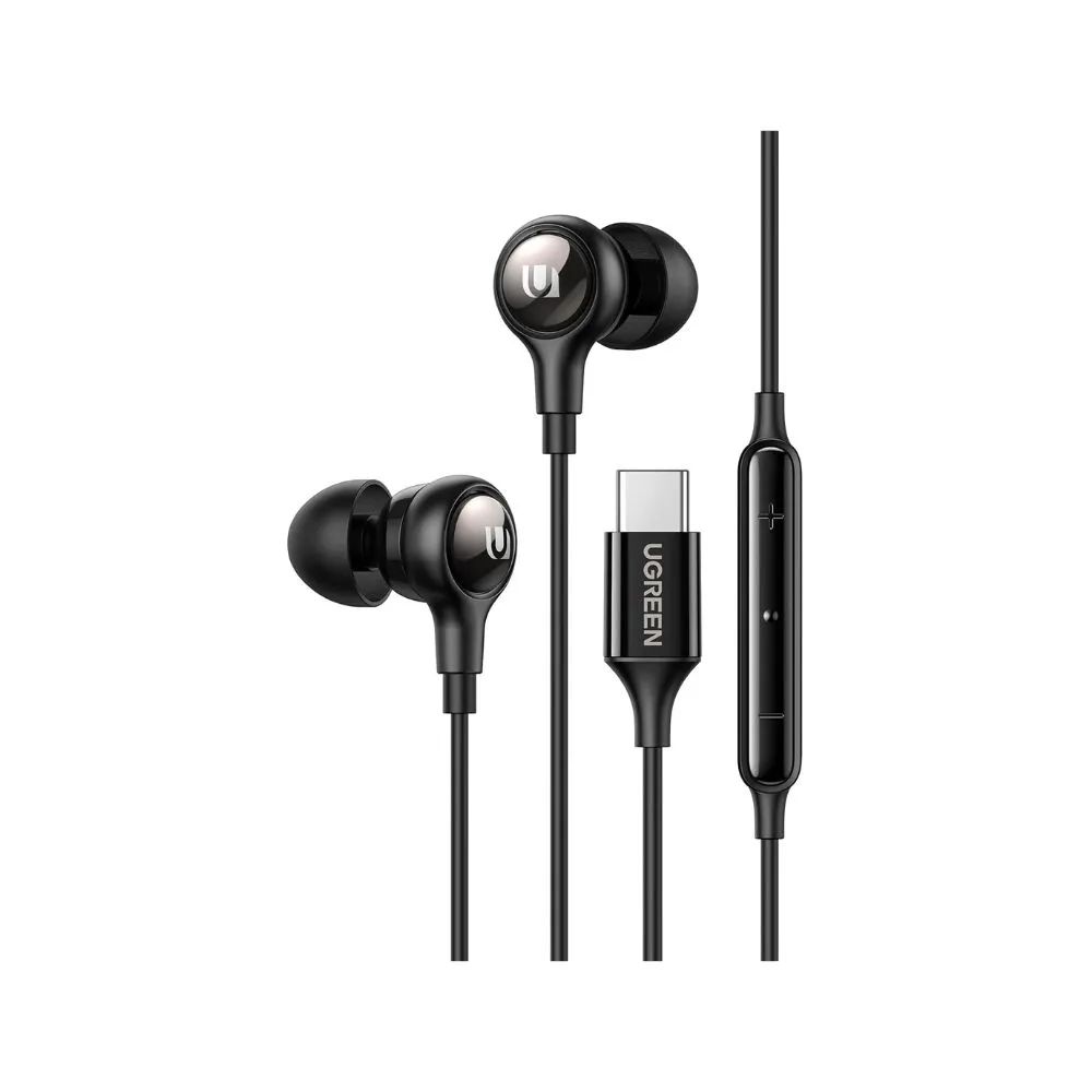 UGREEN USB-C Earphone with Microphone and Volume Control Noise Isolation, Powerful Bass