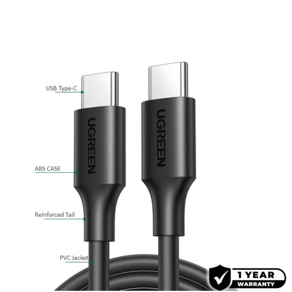UGREEN USB-C to USB-C PD60W Braided Cable