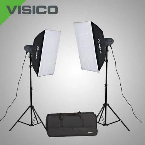 Visico Strobe Studio Flash VL PLUS Softbox kit