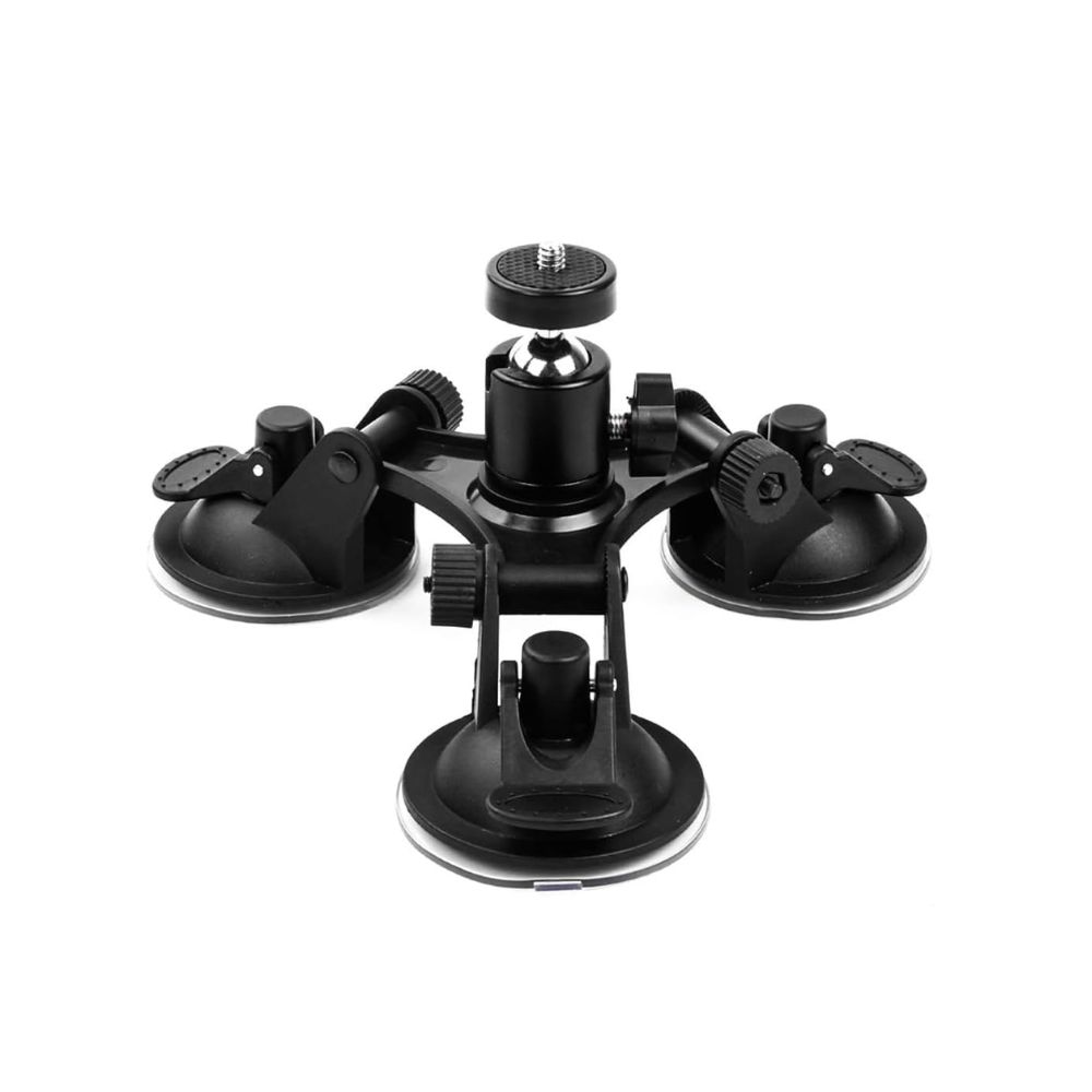 WELYOK Triple Suction Cup for Car For Gopro and Insta360