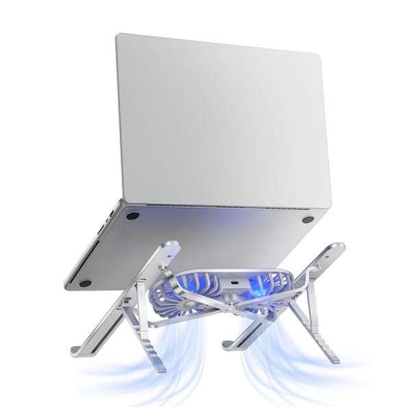 WIWU S400 Pro Laptop Stand With Fan – Grey