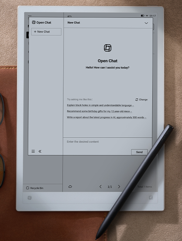 iFlytek AINOTE 2 - The AI Paper Tablet with Keyboard & Cover